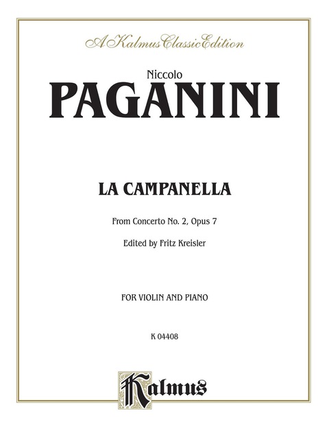 Cover image for book La Campanella, Opus 7: For Violin and Piano