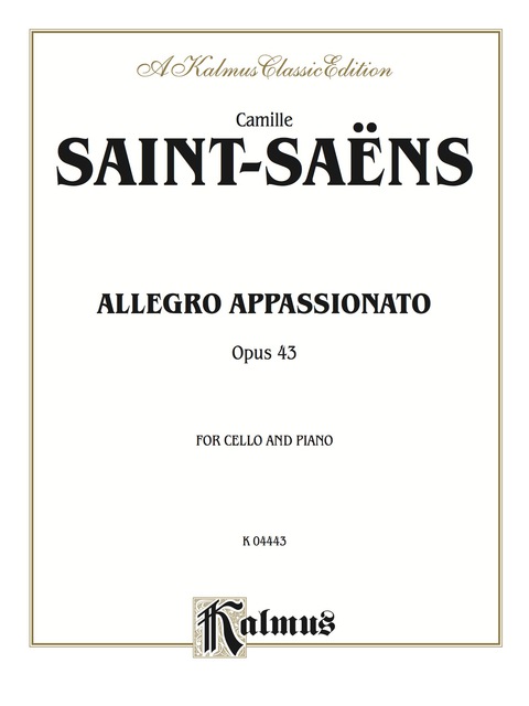 Cover image for book Allegro Appassionato, Opus 43: For Cello and Piano