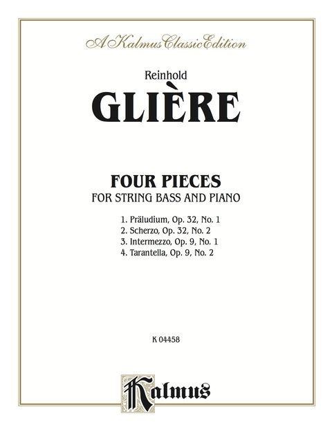 Cover image for book Four Pieces: For String Bass and Piano