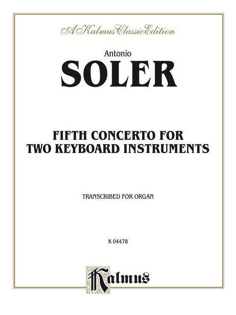 Cover image for book Fifth Concerto for Two Keyboard Instruments: Organ Solo