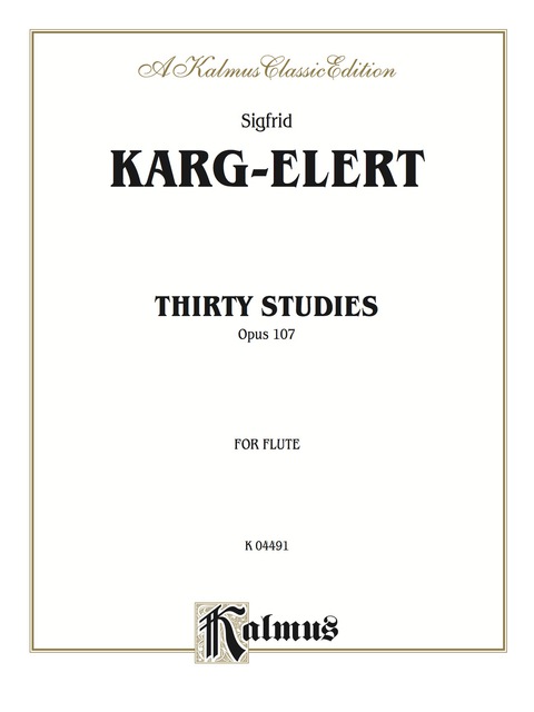 Cover image for book Thirty Studies, Opus 107: For Flute