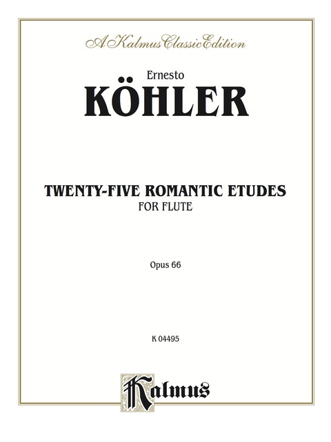 Cover image for book Twenty-five Romantic Etudes, Op. 66: For Flute