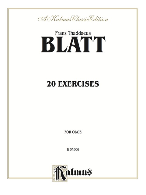 Cover image for book Twenty Exercises: For Oboe