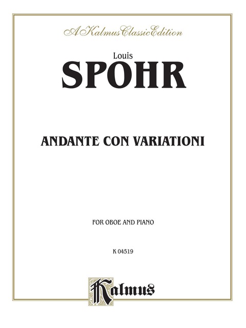 Cover image for book Andante con Variationi: For Oboe Solo