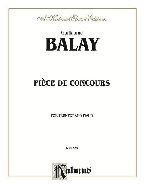 Cover image for book Piece de Concours: For B-flat Cornet (Trumpet) Solo