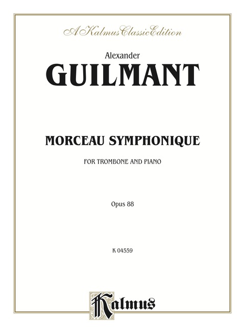 Cover image for book Morceau Symphonique, Op. 88: Trombone Solo with Piano