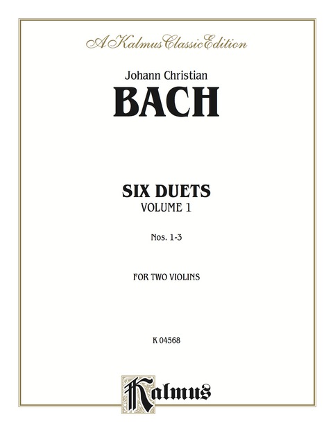 Cover image for book Six Duets, Volume I : For Two Violins
