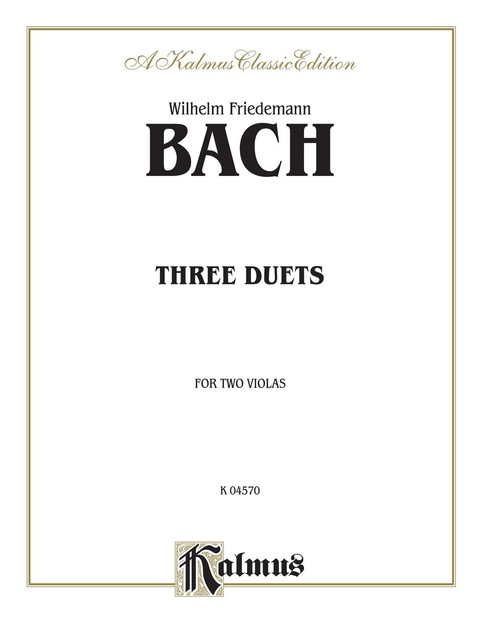 Cover image for book Three Duets for Two Violas
