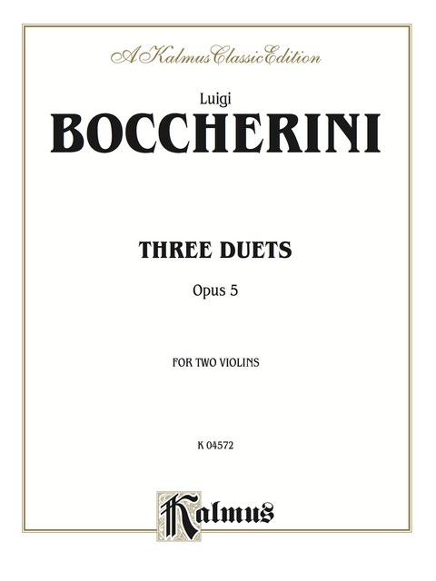 Cover image for book Three Duets, Opus 5: For Two Violins