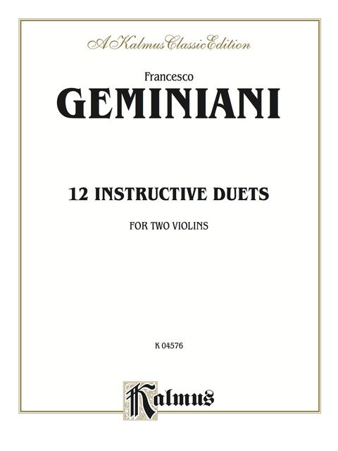Cover image for book Twelve Instructive Duets: For Two Violins