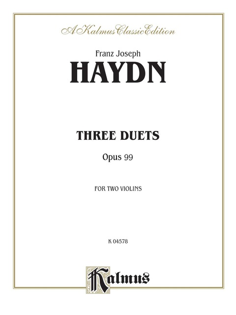 Cover image for book Three Duets, Opus 98: For Two Violins