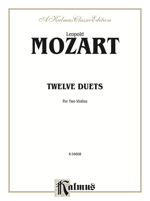Cover image for book Twelve Duets: For Two Violins