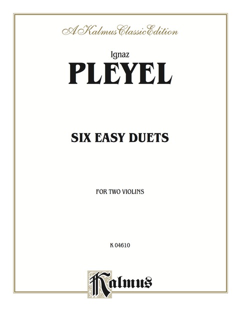Cover image for book Six Easy Duets, Opus 23: For Two Violins