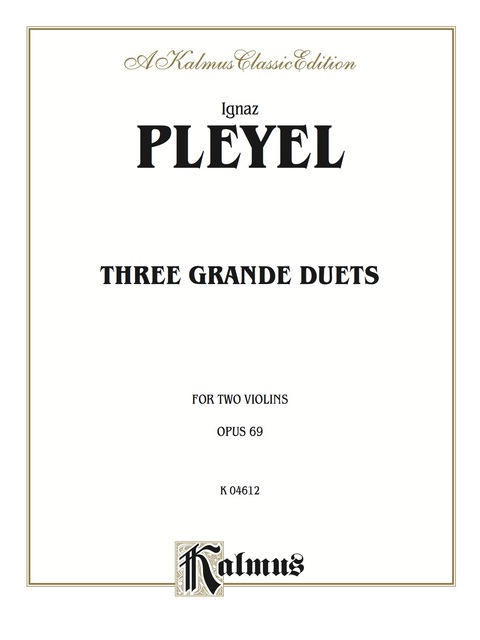 Cover image for book Three Grande Duets, Opus 69: For Two Violins