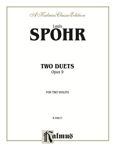 Cover image for book Two Duets, Opus 9: For Two Violins