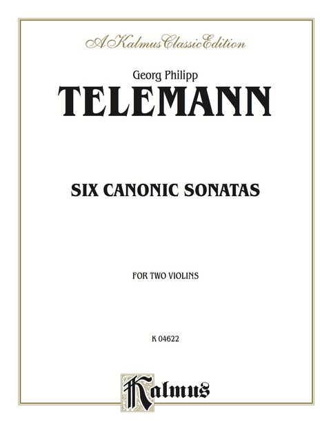 Cover image for book Six Canonic Sonatas: For Two Violins