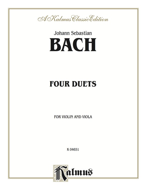 Cover image for book Four Duets: For Violin and Viola