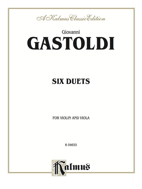 Cover image for book Six Duets : For Violin and Viola