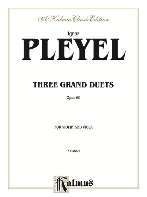 Cover image for book Three Grand Duets, Opus 69 : For Violin and Viola