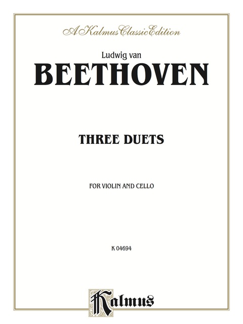 Cover image for book Three Duets for Violin and Cello