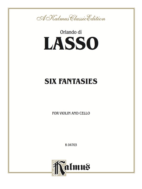 Cover image for book Six Fantasies : For Violin and Cello