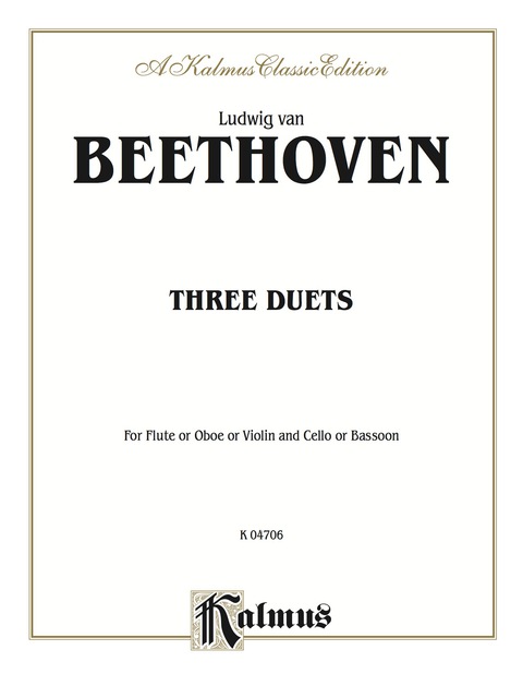 Cover image for book Three Duets: For Flute/Oboe/Violin and Cello/Bassoon