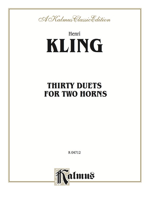 Cover image for book Thirty Duets: For Two French Horns