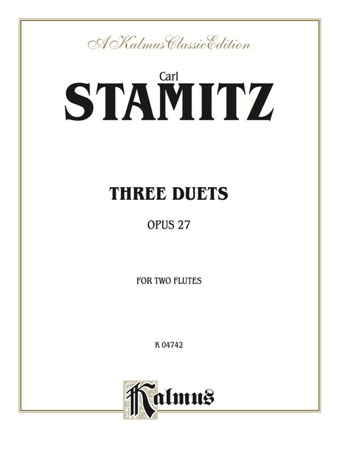 Cover image for book Three Duets, Opus 27: For Two Flutes
