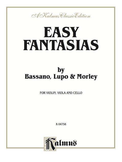 Cover image for book Easy Fantasias: String Trio - Violin, Viola and Cello