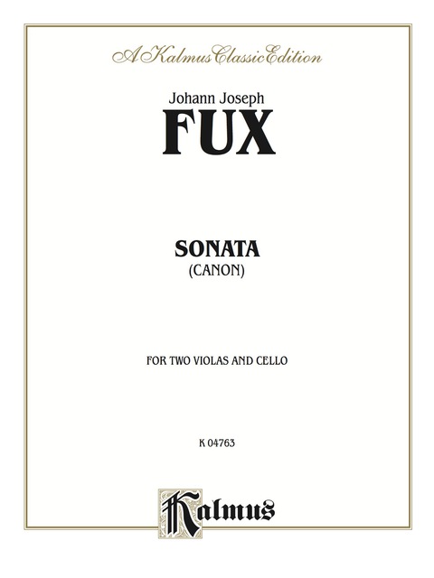 Cover image for book Sonata (Canon) for Two Violas and Basso Continuo: For Two Violas and Basso Continuo