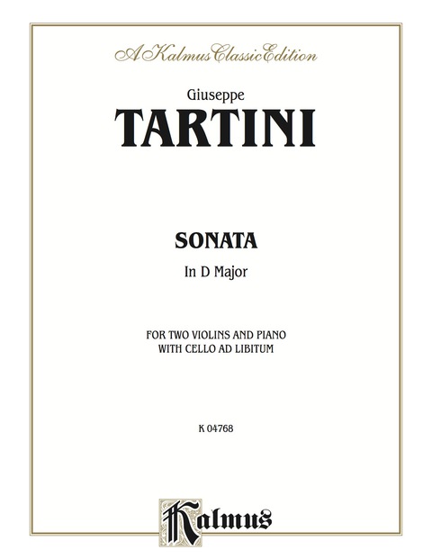 Cover image for book Sonata in D Major: For Two Violins and Piano