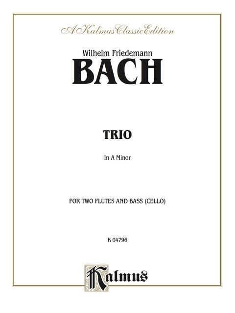Cover image for book Trio in A Minor: For Two Flutes and Bass (Cello)