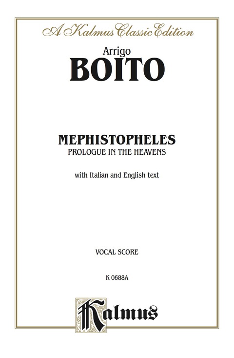 Cover image for book Mephistopheles (Prologue in the Heavens): Vocal Score with Italian and English Text