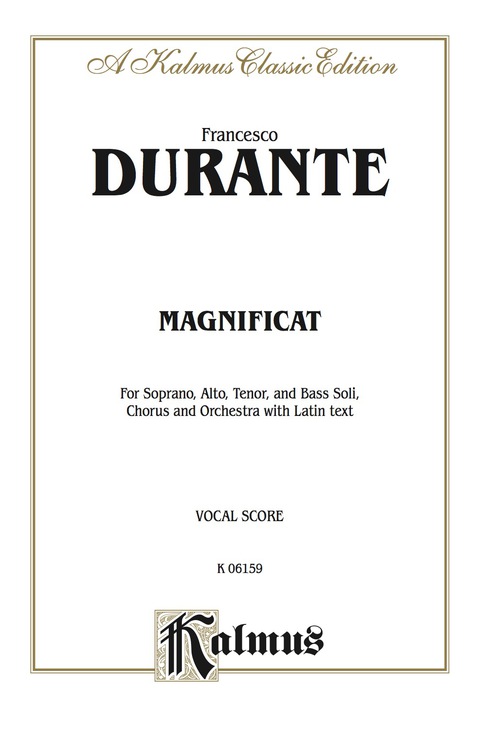 Cover image for book Magnificat: For SATB Solo, SATB Chorus/Choir and Orchestra with Latin Text (Vocal Score)