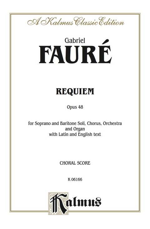 Cover image for book Requiem, Op. 48: SATB with SB Soli Choral Worship Cantata