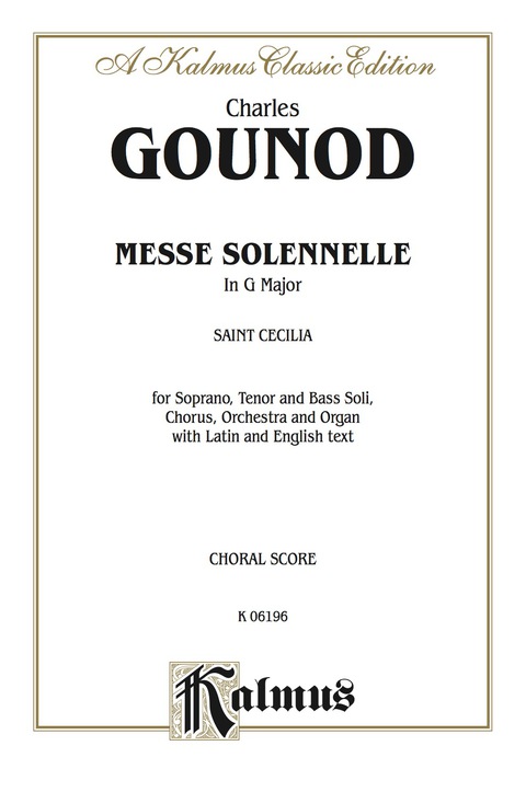 Cover image for book Messe Solenelle: SATB divisi with STB Soli Choral Worship Cantata