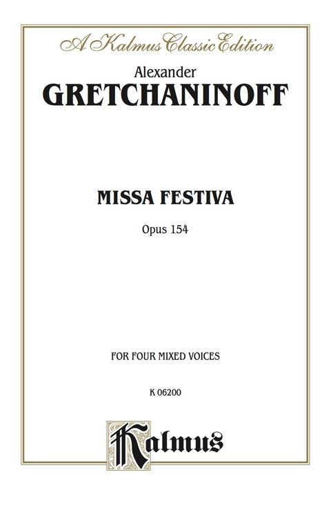 Cover image for book Missa Festiva (Op. 154): SATB Choral Worship Cantata