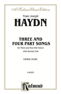 Cover image: Three and Four Part Songs: For Three and Four Part Mixed Voices with German Text (Choral Score) 1st edition 9780769244778