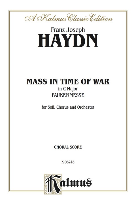 Cover image for book Paukenmesse (Missa in Tempori Belli) in C Major: SATB with SATB Soli Choral Worship Cantata