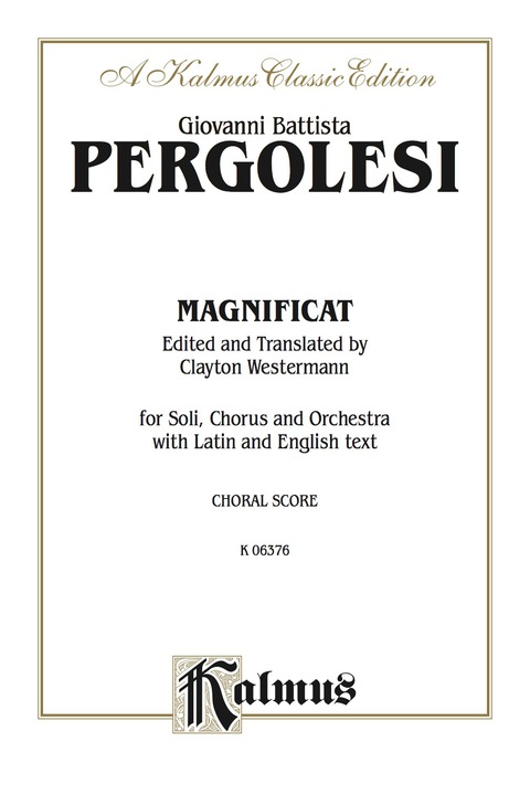 Cover image for book Magnificat: For SATB with SATB Solo and Orchestra with Latin and English Text (Choral Score)