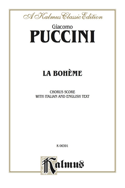 Cover image for book La Bohème: Choral Score with Italian and English Text