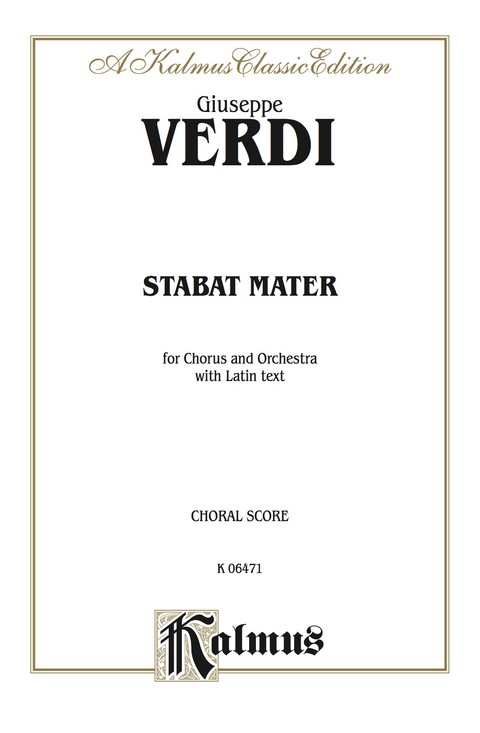 Cover image for book Stabat Mater: For SATB Chorus/Choir and Orchestra with Latin Text (Choral Score)
