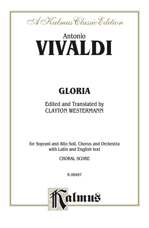 Cover image for book Gloria: SATB with SATB Soli Choral Worship Cantata