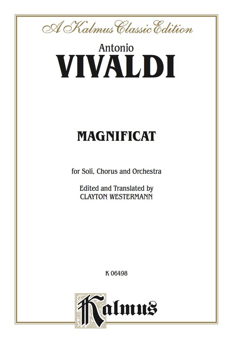 Cover image for book Magnificat: SATB with SSATB Soli Choral Worship Cantata
