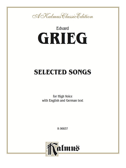 Cover image for book Selected Songs for High Voice: With English and German Text