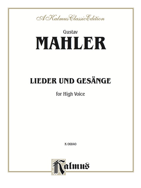 Cover image for book Lieder und Gesänge: For High Voice and Piano