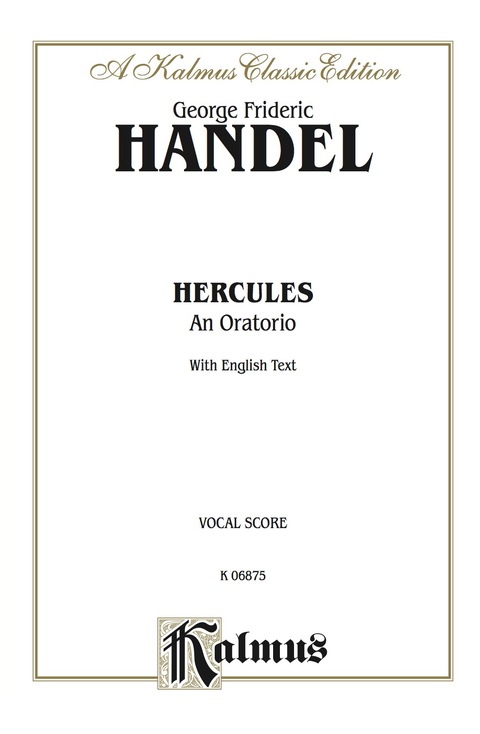 Cover image for book Hercules (1745), An Oratorio: For SSATBB Solo, SATB Chorus/Choir with English Text (Vocal Score)