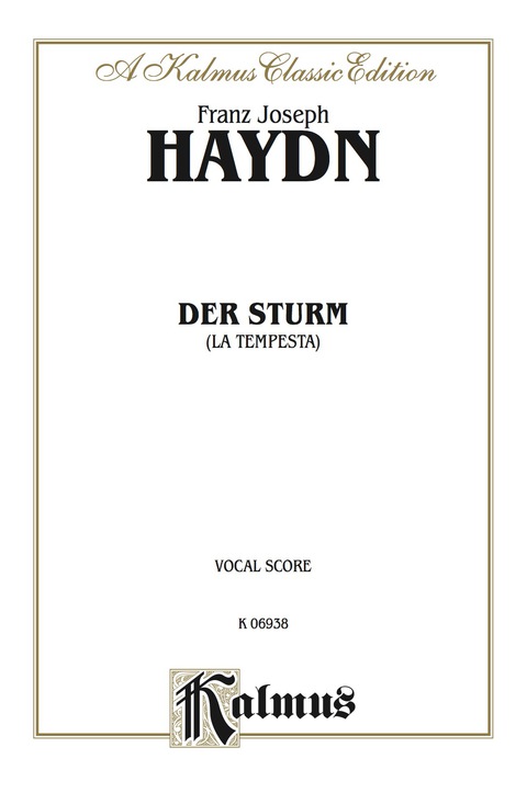 Cover image for book Der Sturm (La Tempesta): For SATB Chorus/Choir (Vocal Score)
