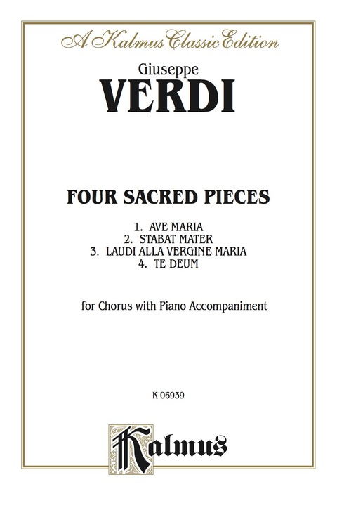 Cover image for book Four Sacred Pieces: For Chorus/Choir with Piano Accompaniment