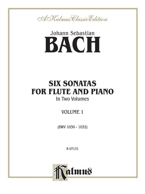 Cover image for book Six Sonatas, Volume I (BWV 1030-1032): For Flute